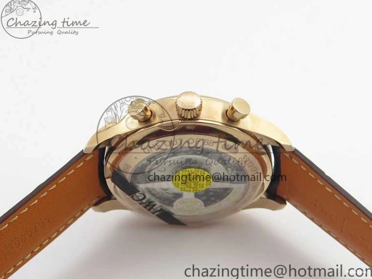 MIROTIME 0417 Portugieser Chrono  42 IW390406 RG ZF 1:1 Best Edition Blue Dial on Brown Leather Strap A Durable 7129